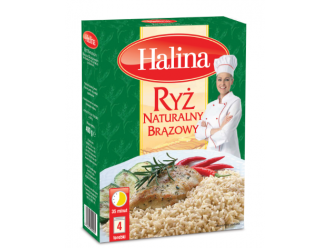 Ryż Naturalny Brązowy marki Halina – moc pełnego ziarna