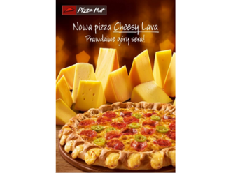 Spróbuj nowej pizzy Cheesy Lava! Tylko w Pizza Hut!