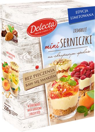 Dużo przyjemności z małych słodkości - Mini serniczki Delecta