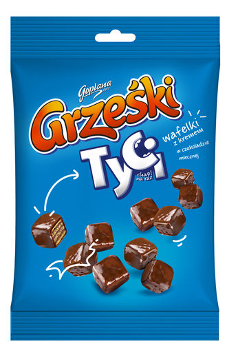 Nowe mini wafelki do dzielenia się - Grześki Tyci w czekoladzie mlecznej!